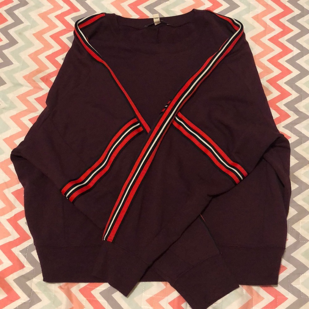 Express Burgundy sweater blouse